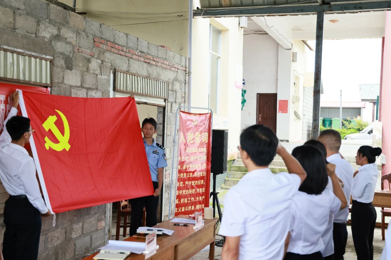 党的光辉照边疆 边疆人民心向党——芒市人民检察院深入邦角村开展主题党日活动
